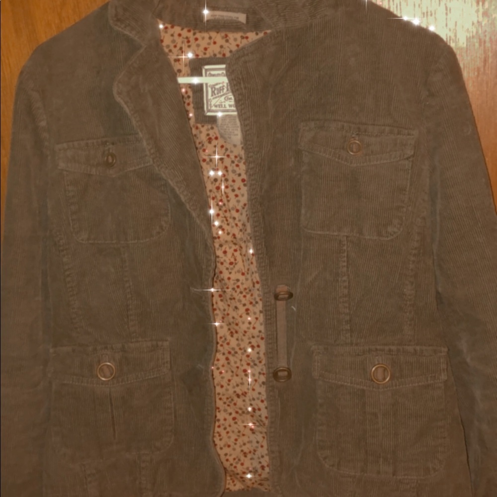 brown corduroy jacket
